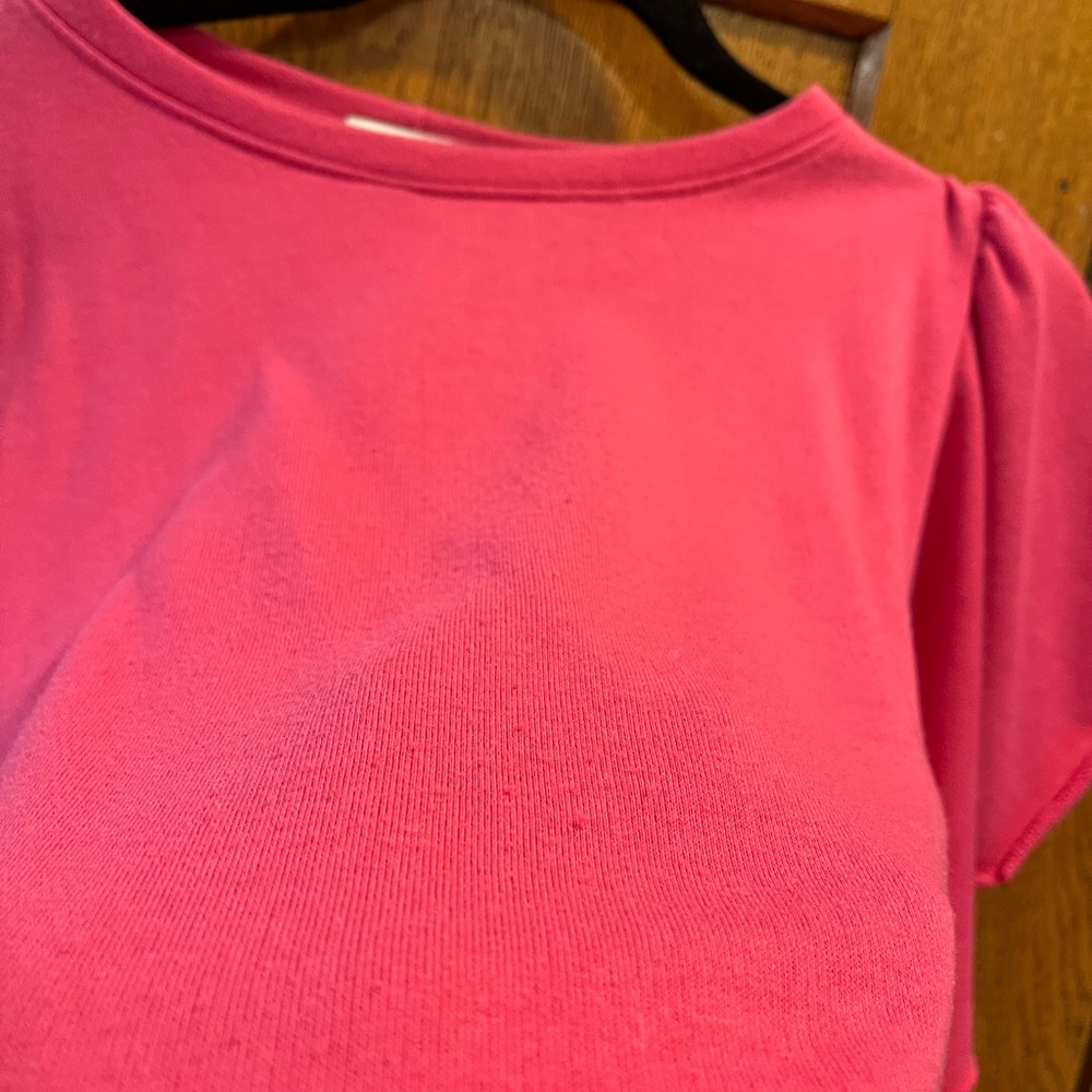 Evereve Pink Ruffle Sleeve Top - Picture 4 of 4
